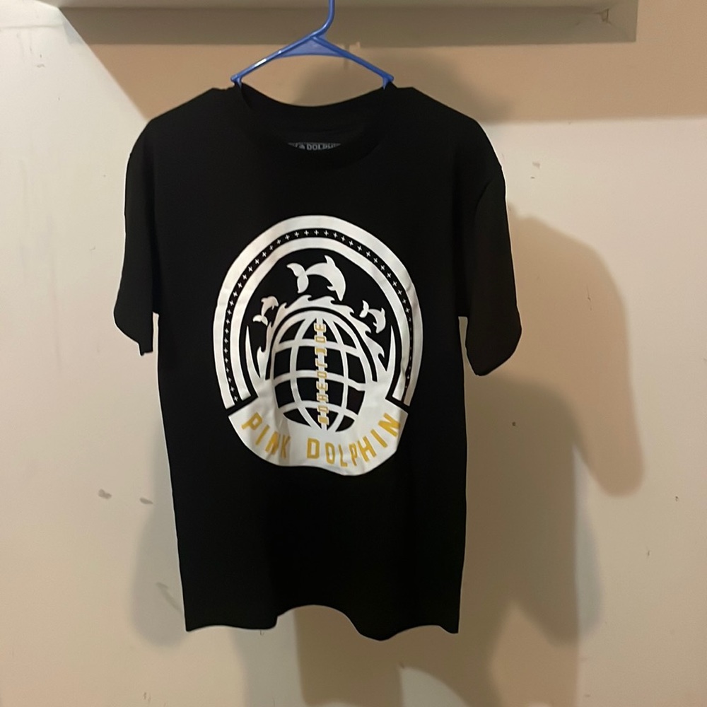 Pink + Dolphin Tee Black